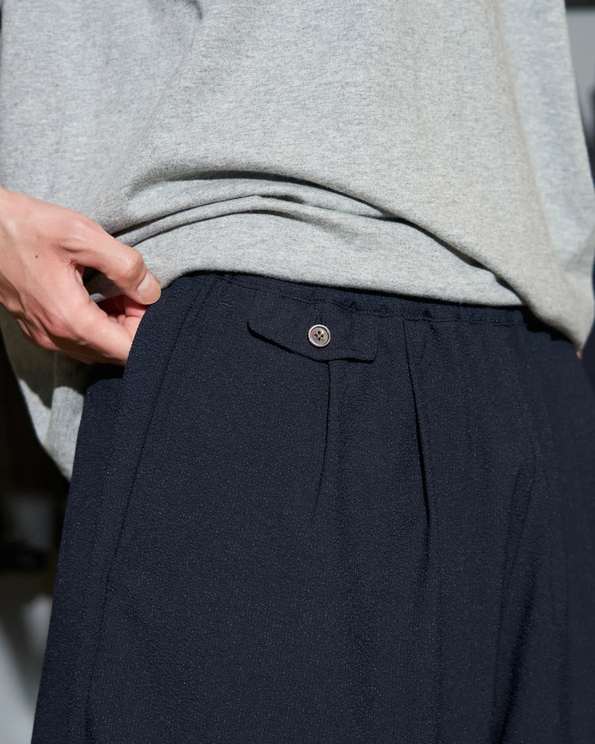 FreshService / SEERSUCKER STRIPE EASY SHORTS (FSC262-40114)