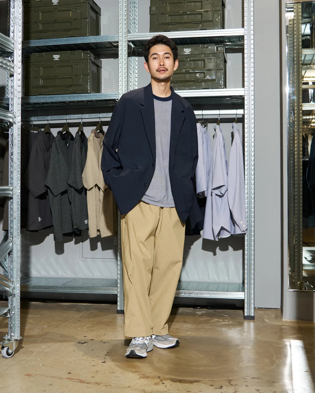 FreshService / SEERSUCKER STRIPE BLAZER (FSC262-20112)