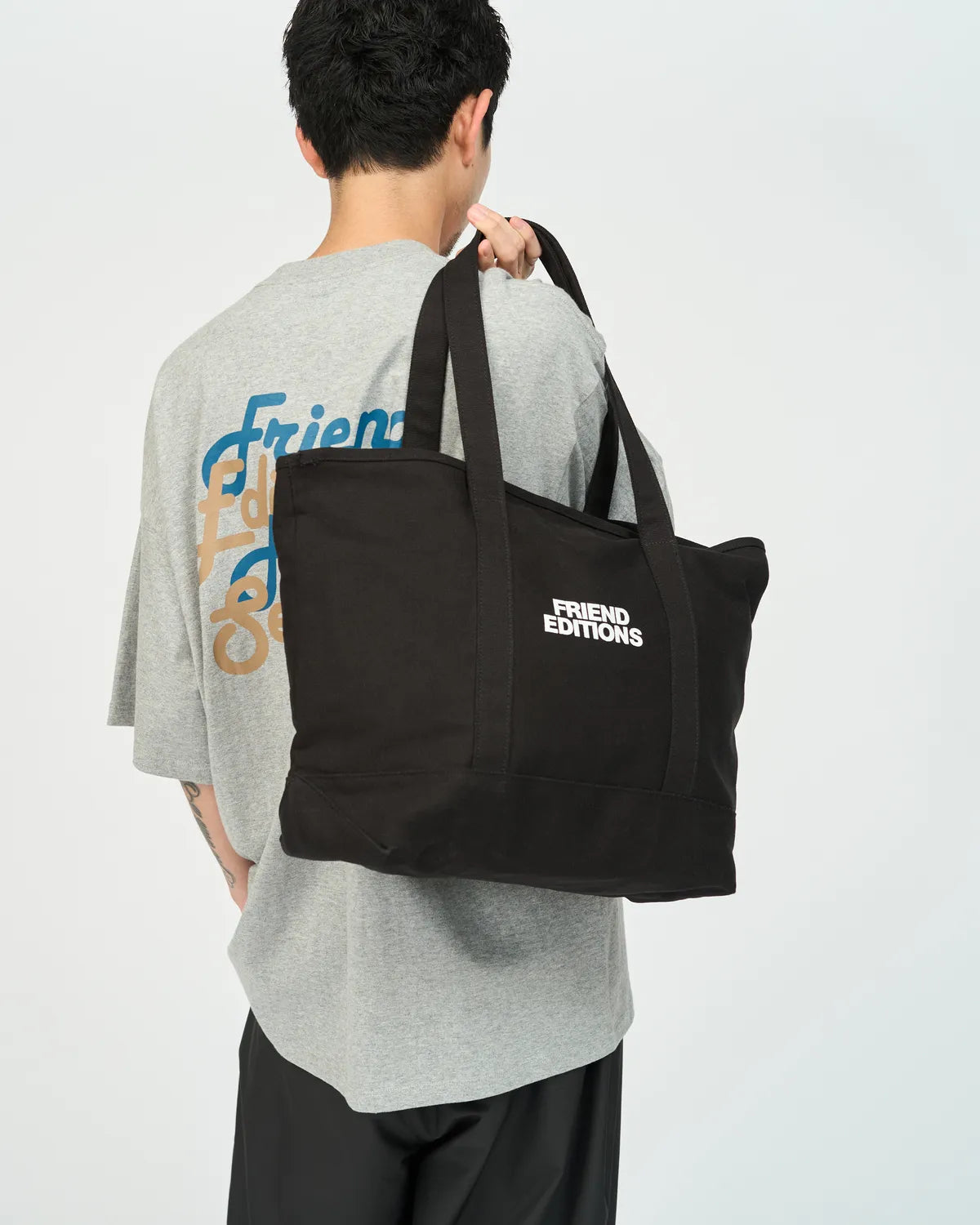 FreshService / FRIEND EDITIONS UTILITY CANVAS TOTE "FE MONOGRAM" (FSP263-90121FE)
