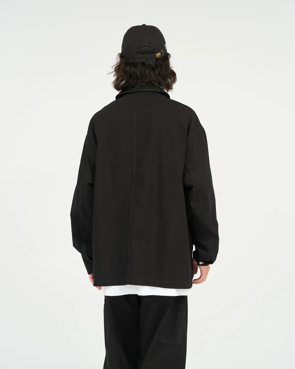 FreshService / COTTON CANVAS LEATHER COLLAR WORK JACKET (FSC263-30032)