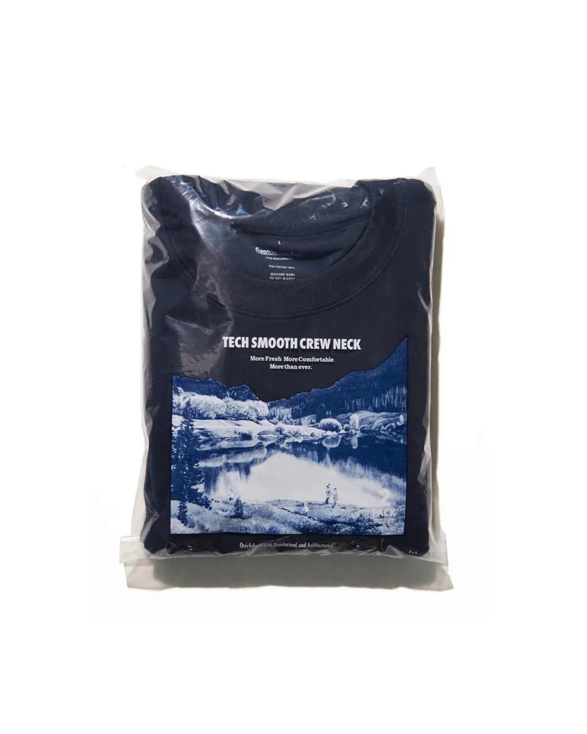 FreshServiceSport / 2-PACK TECH SMOOTH L/S CREW NECK (FSP253-70087B)