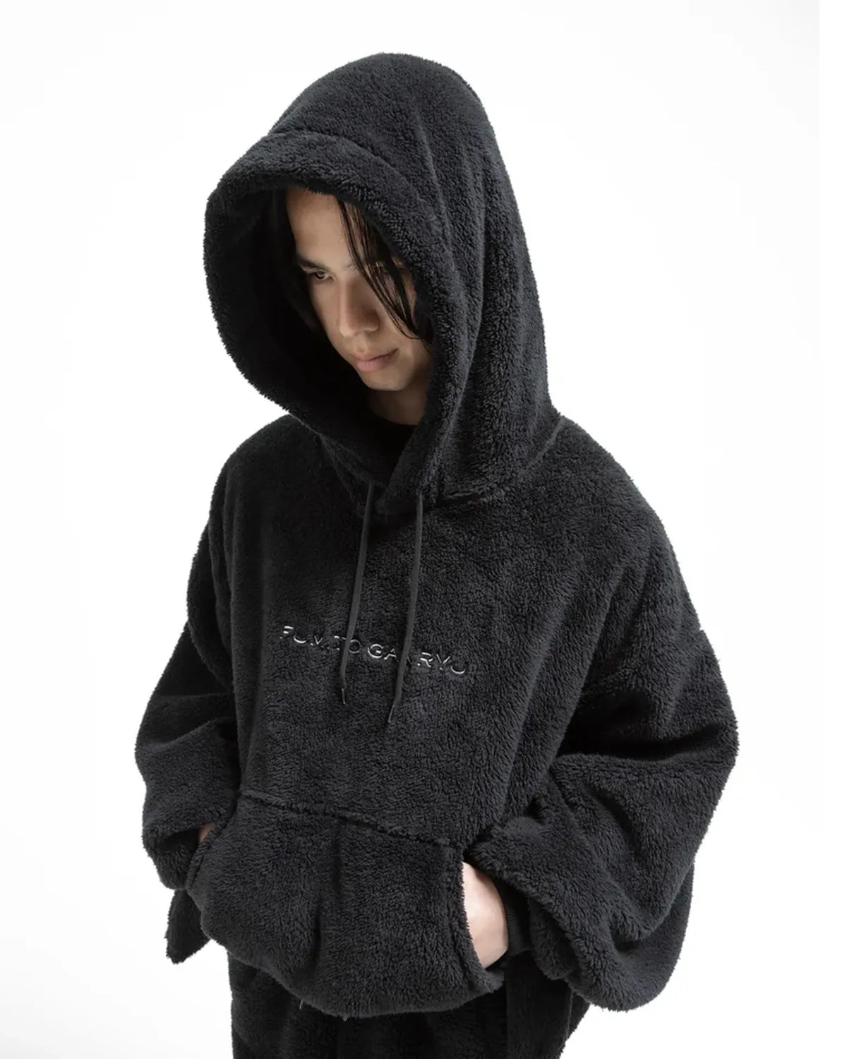 FUMITO GANRYU / Kimono Boa Fleece Hoodie (Fu14-Cu-02)