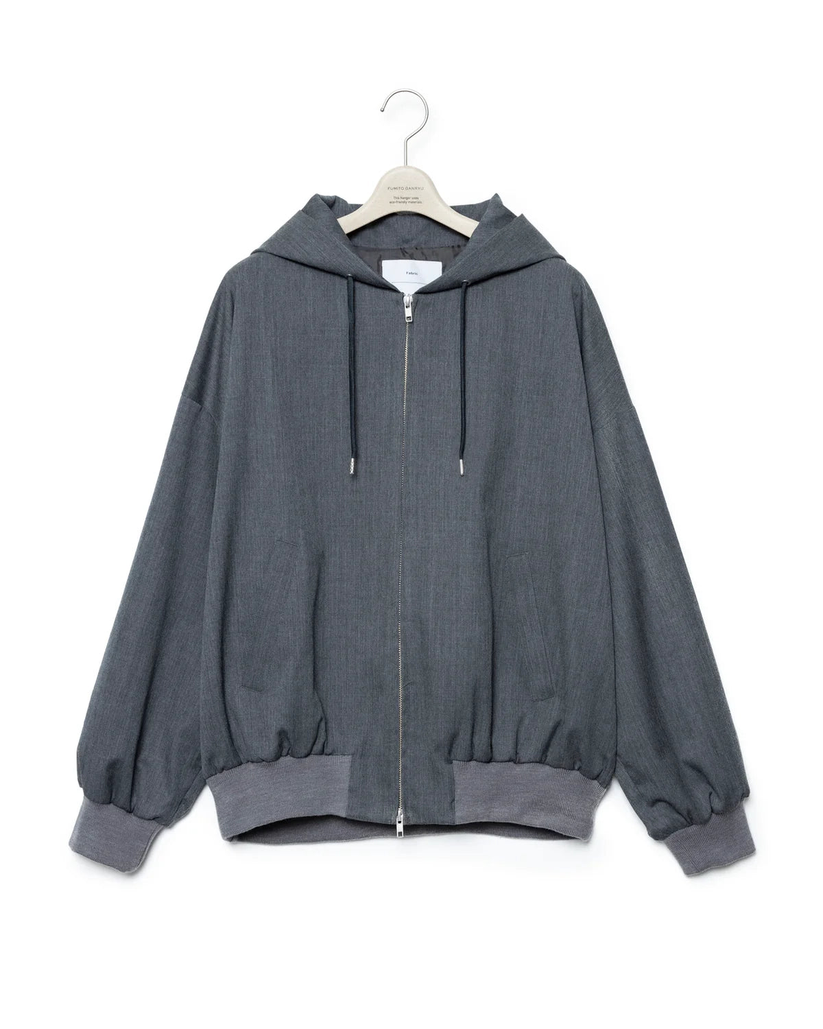 FUMITO GANRYU の 2way wool hoodie (Fu13-Bl-05)