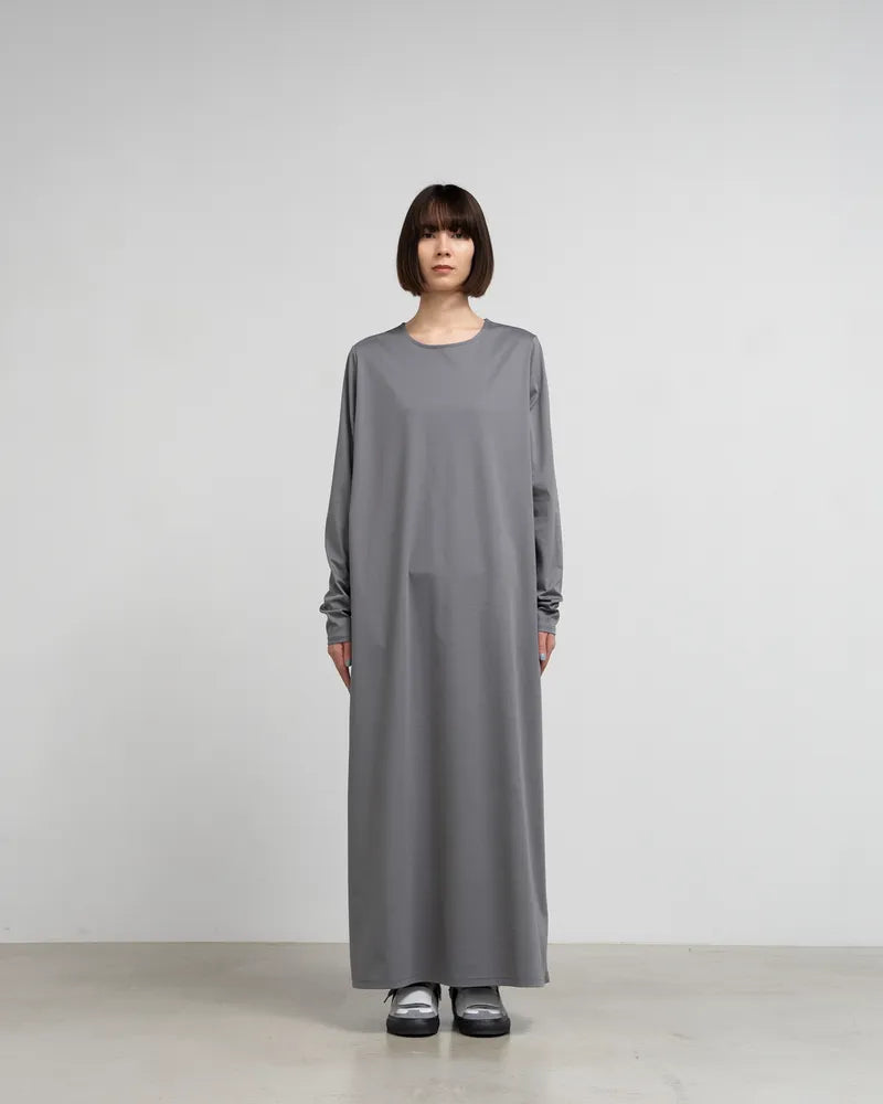 Graphpaper / Fine Smooth Crew Neck Dress (GL241-70200B) (24SS)