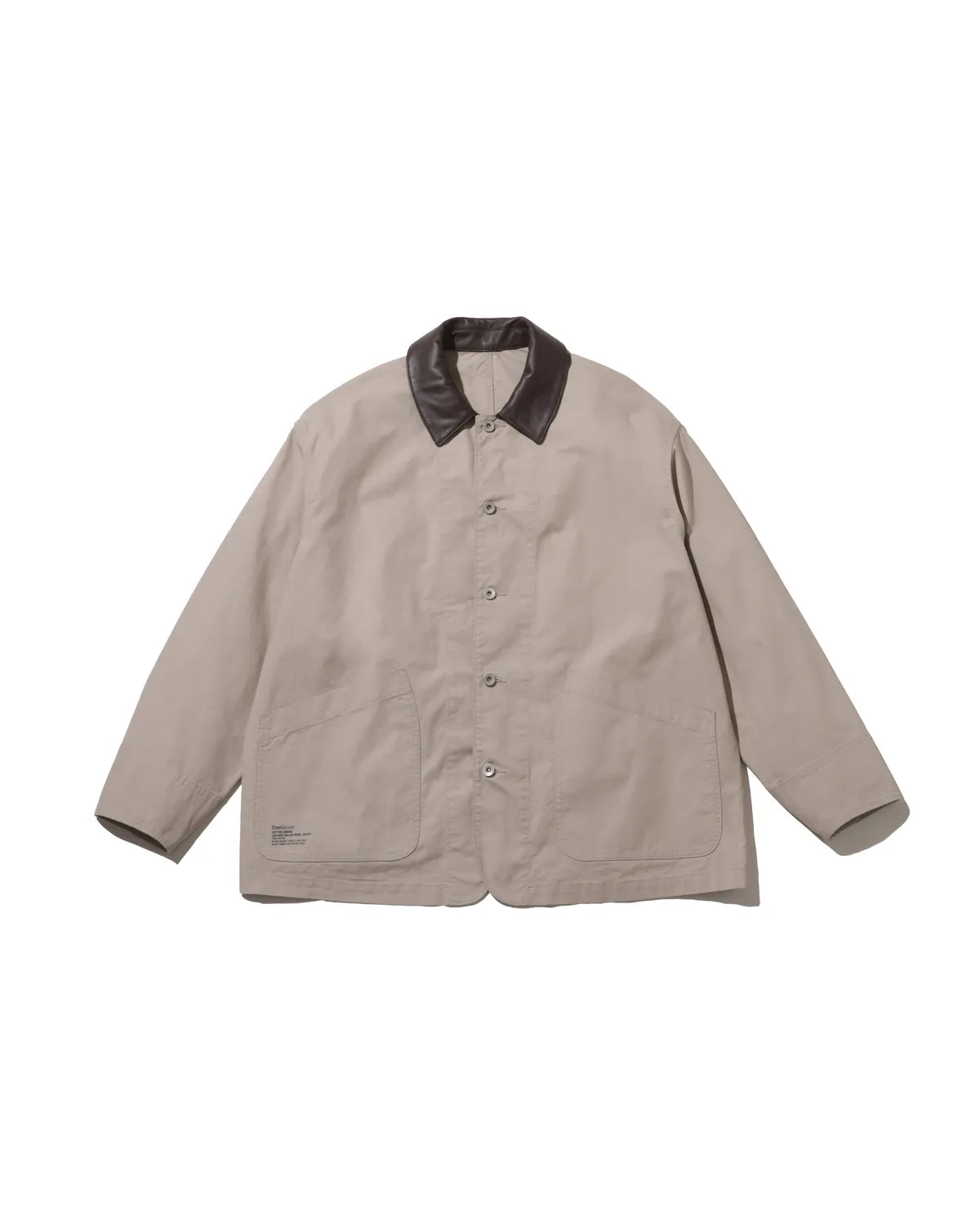 FreshService の COTTON CANVAS LEATHER COLLAR WORK JACKET (FSC263-30032)