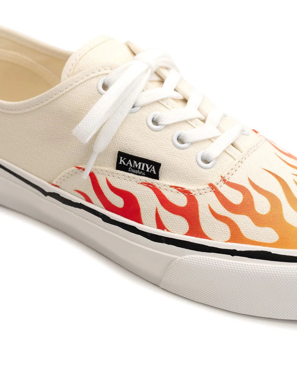 KAMIYA / "Herc"Fire Pattern Vulcanized Sneaker (G14FW702)