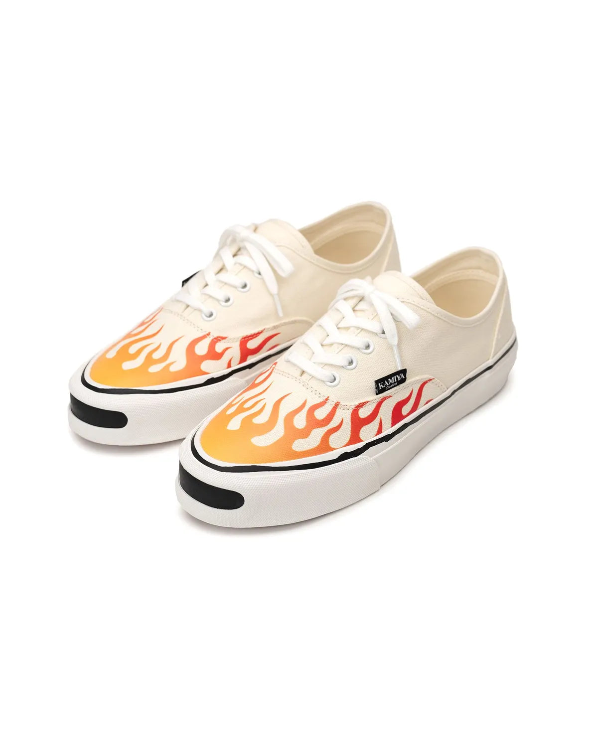 KAMIYA / "Herc"Fire Pattern Vulcanized Sneaker (G14FW702)