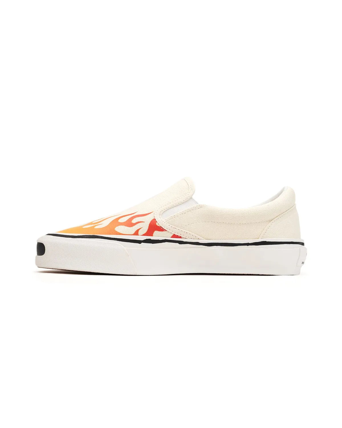 KAMIYA / "Cornell"Fire Pattern Vulcanized Slip on Sneaker (G14FW704)