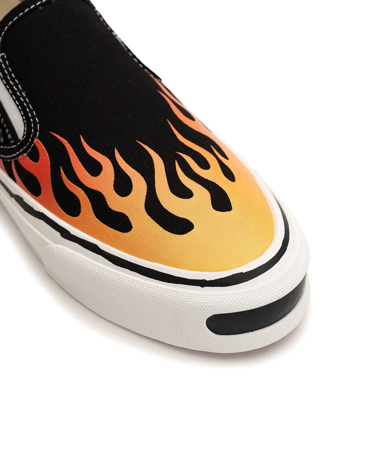 KAMIYA / "Cornell"Fire Pattern Vulcanized Slip on Sneaker (G14FW704)