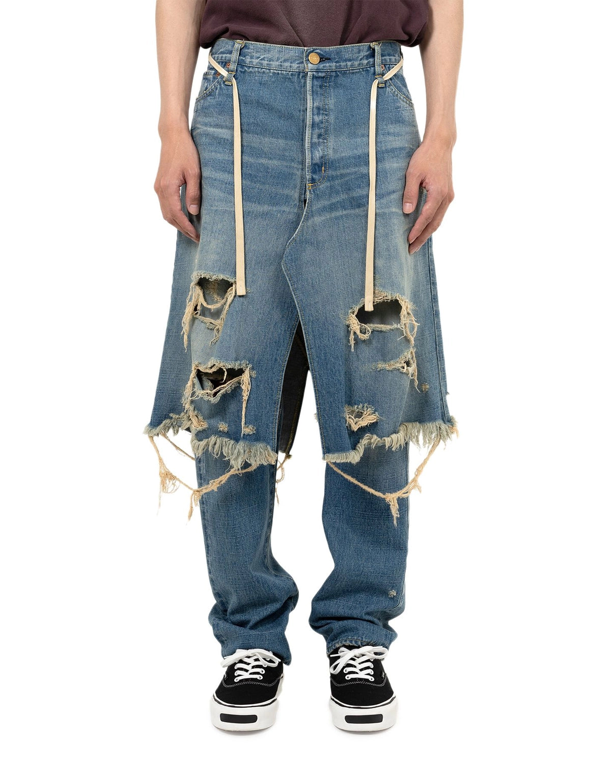 KAMIYA / Denim Wrap Skirt (G14PT040)