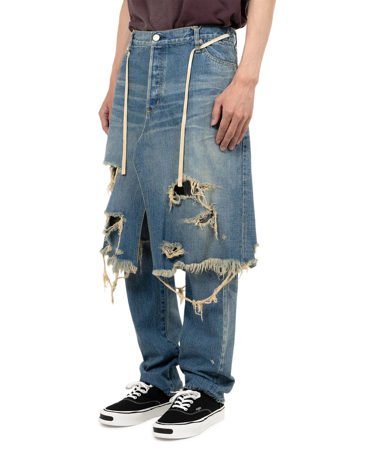 KAMIYA / Denim Wrap Skirt (G14PT040)