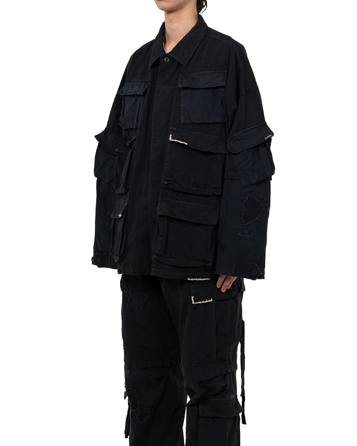 KAMIYA / Repaired Ripstop Fatigue Jacket (G15BL039)