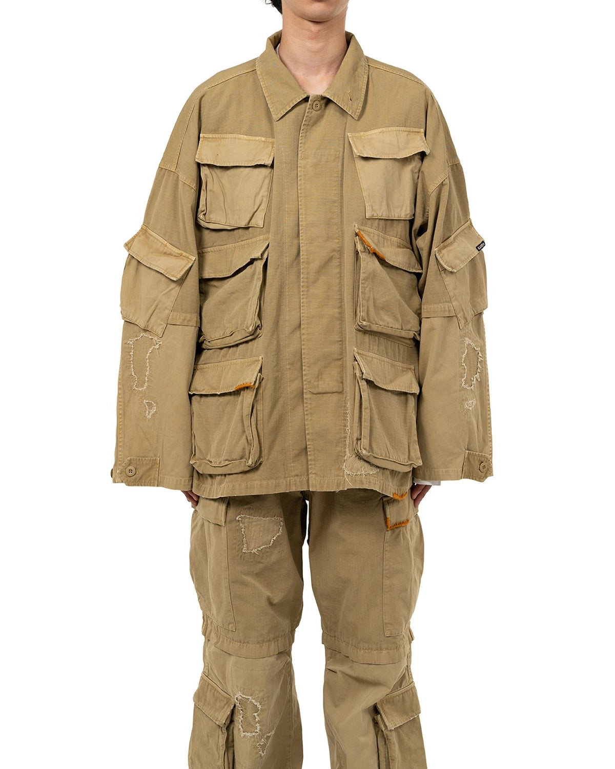 KAMIYA / Repaired Ripstop Fatigue Jacket (G15BL039)