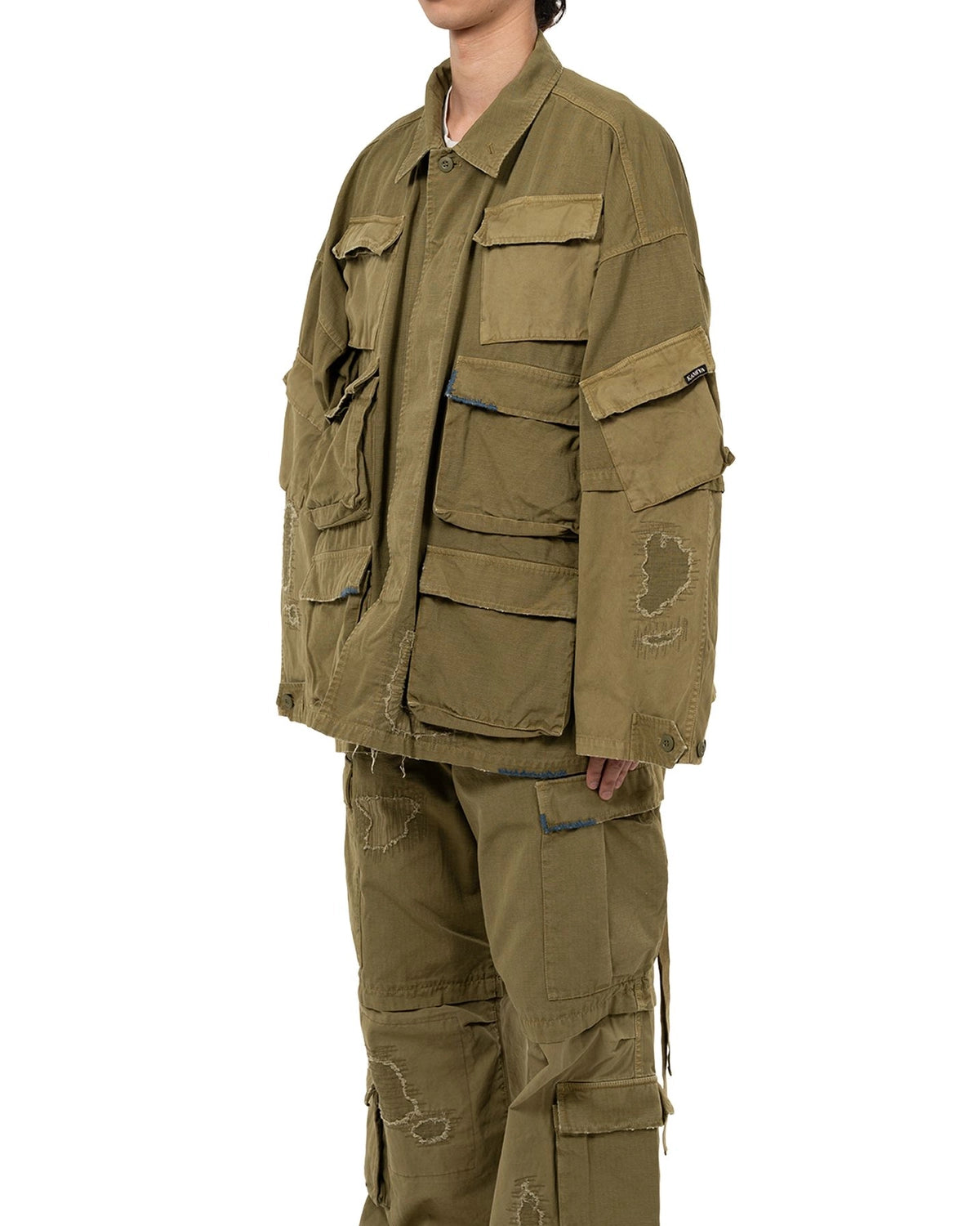 KAMIYA / Repaired Ripstop Fatigue Jacket (G15BL039)