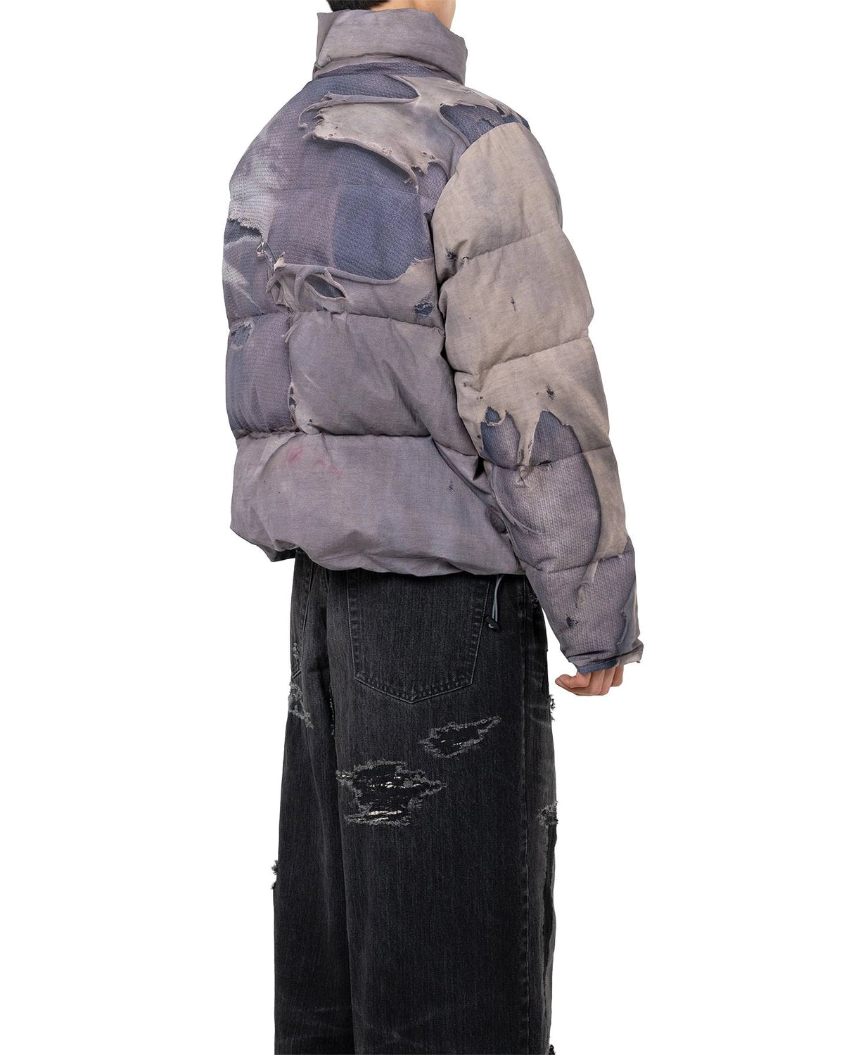 KAMIYA / Trompe L’oeil Print Down Jacket (G15BL111)