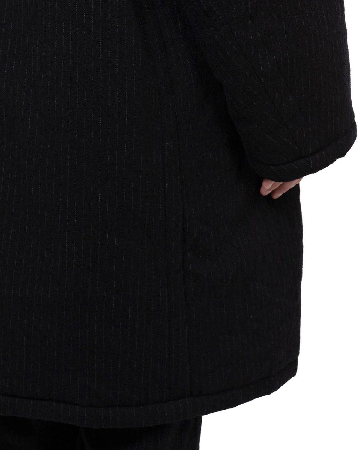 KAMIYA / Padded Pinstripe Coat (G15CT028)