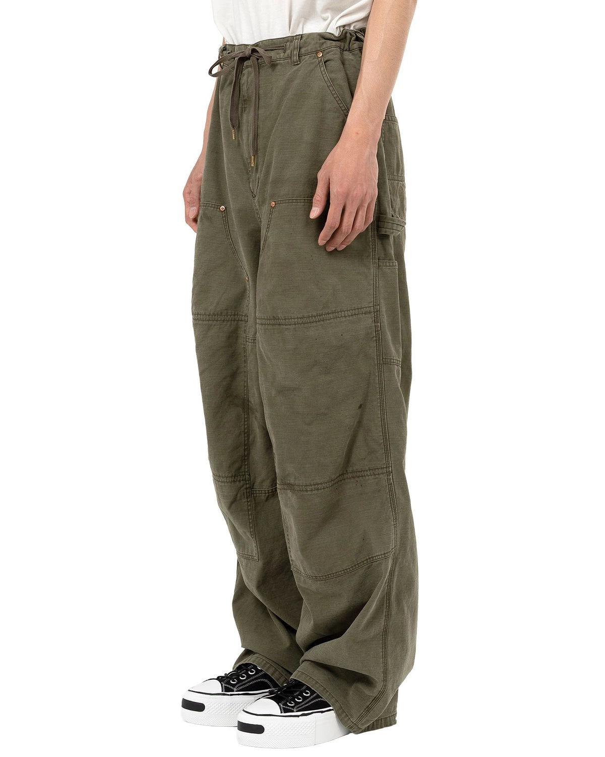 KAMIYA / Back Satin Painter Pants (G15PT038)