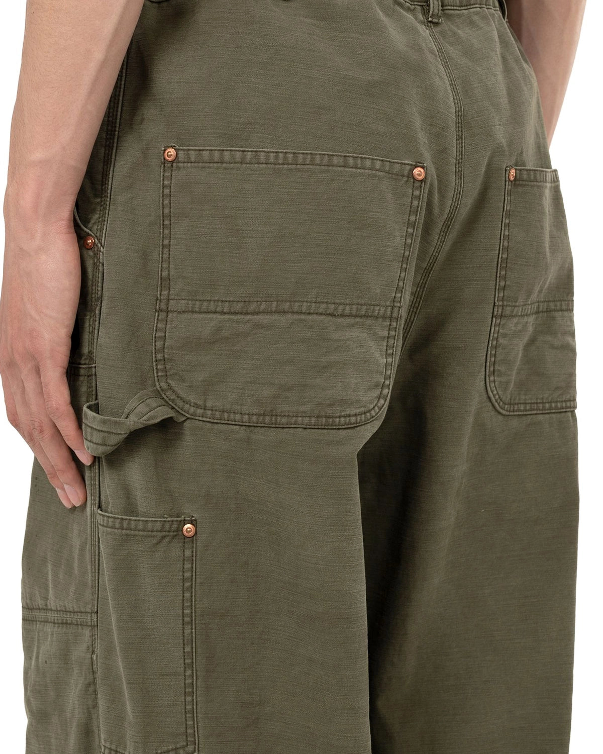 KAMIYA / Back Satin Painter Pants (G15PT038)