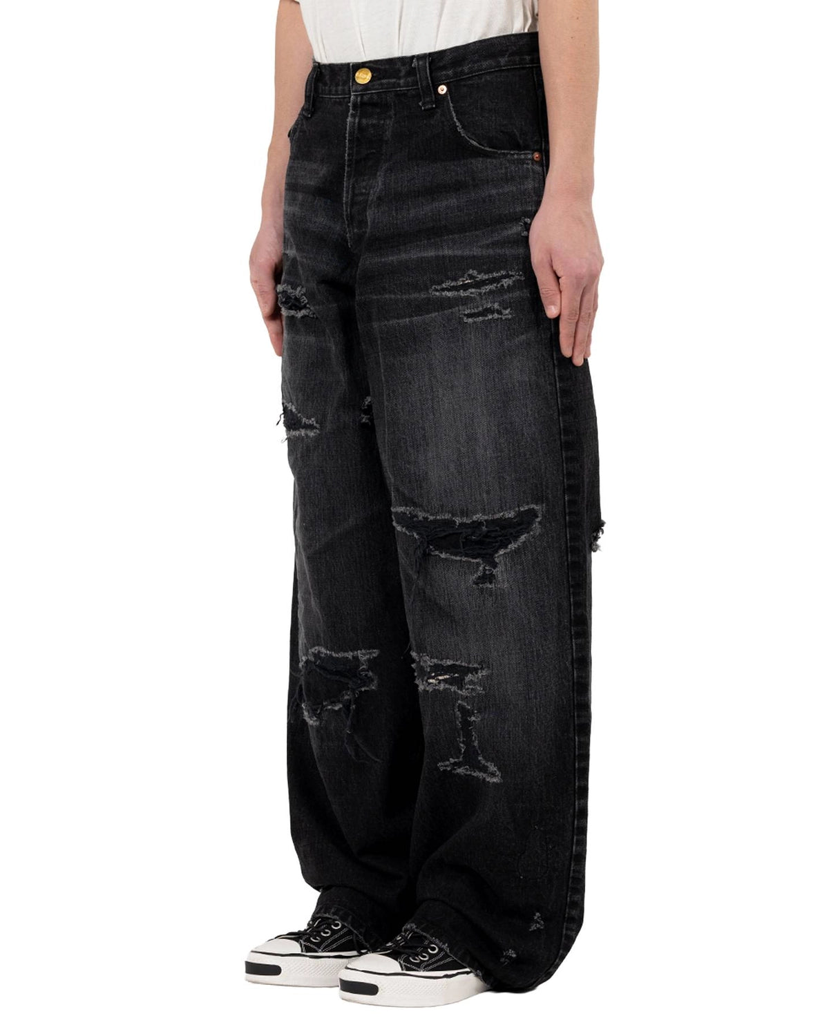 KAMIYA / BORO Super Baggy Denim Pants (G15PT050)