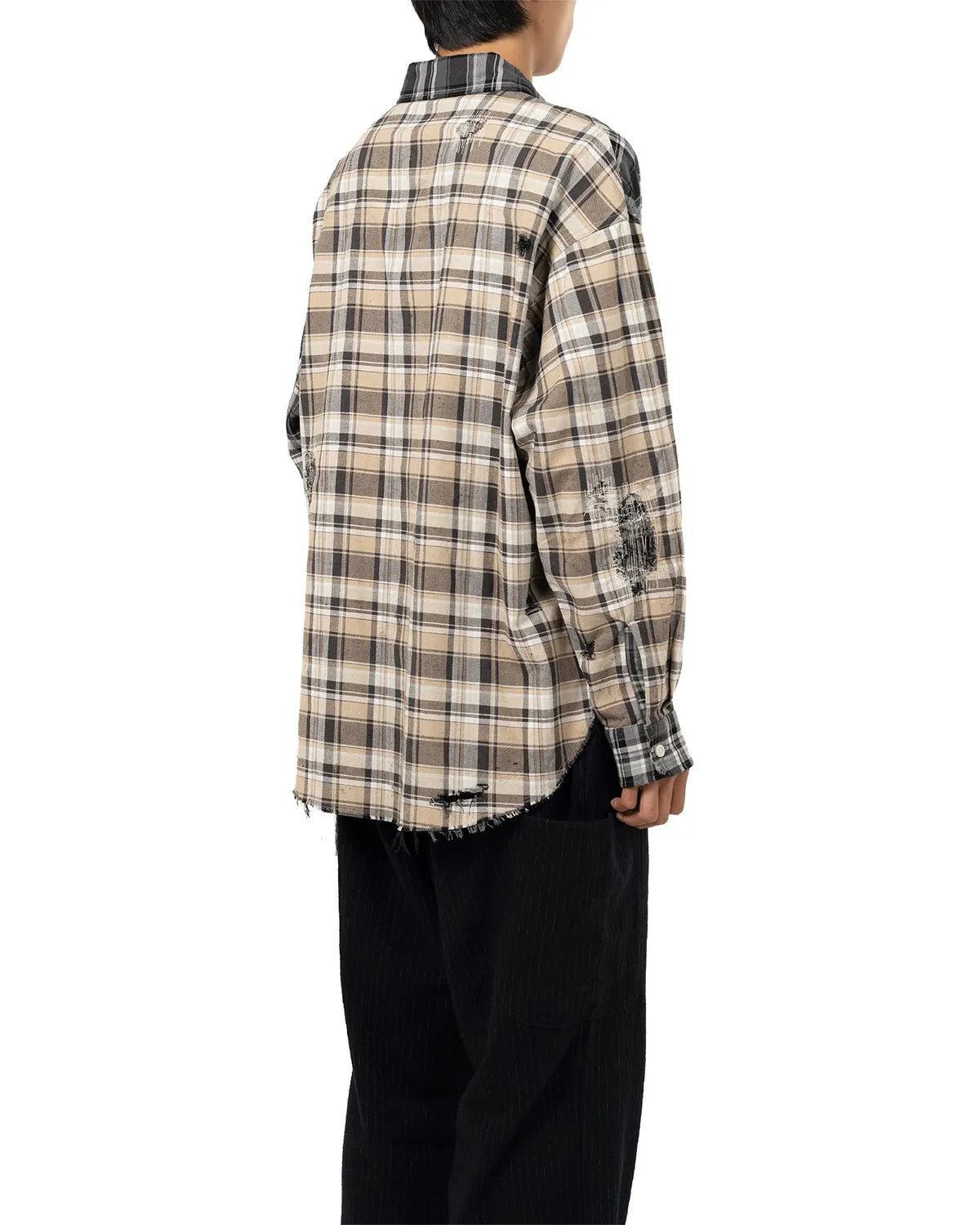 KAMIYA / Crazy Pattern Check Shirt (G15SH057)