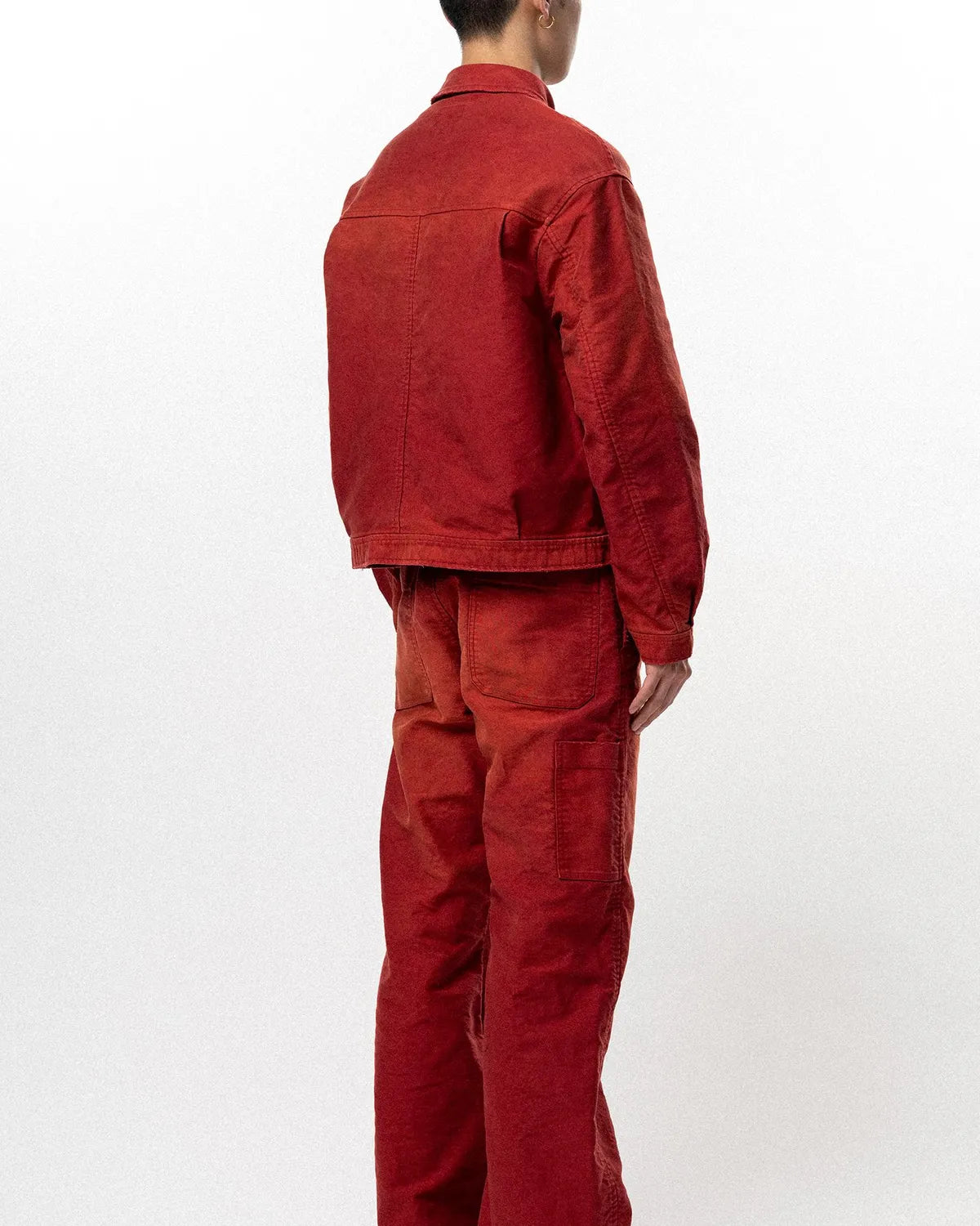 KAMIYA / Distressed Moleskin Work Jacket (G16BL019)