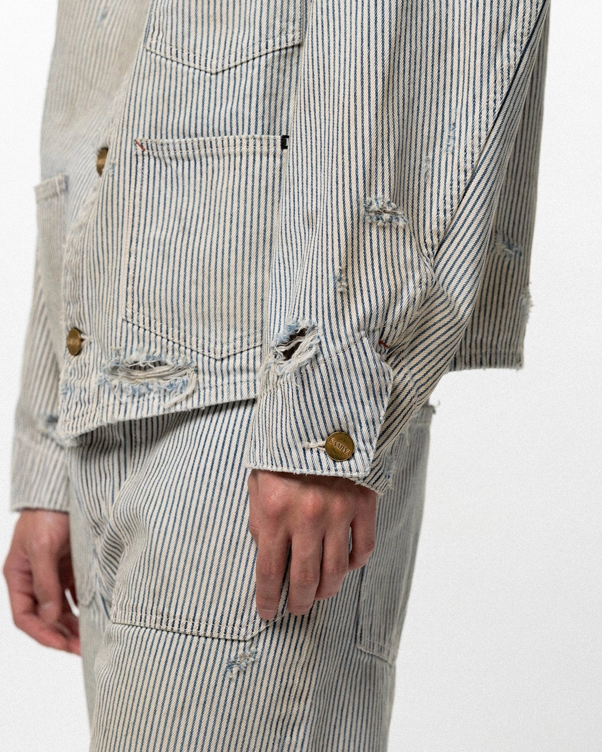 KAMIYA / Hickory Work Jacket (G16BL032)