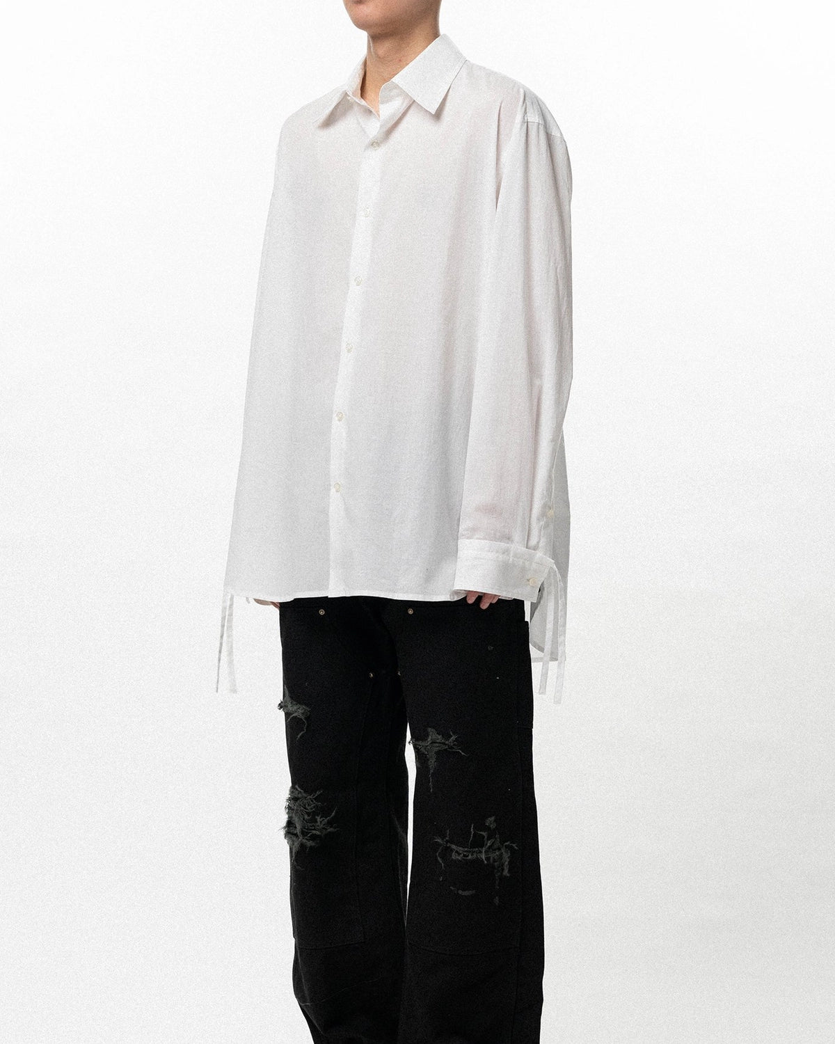 KAMIYA / Drawstring Cuff Shirt (G16SH050)