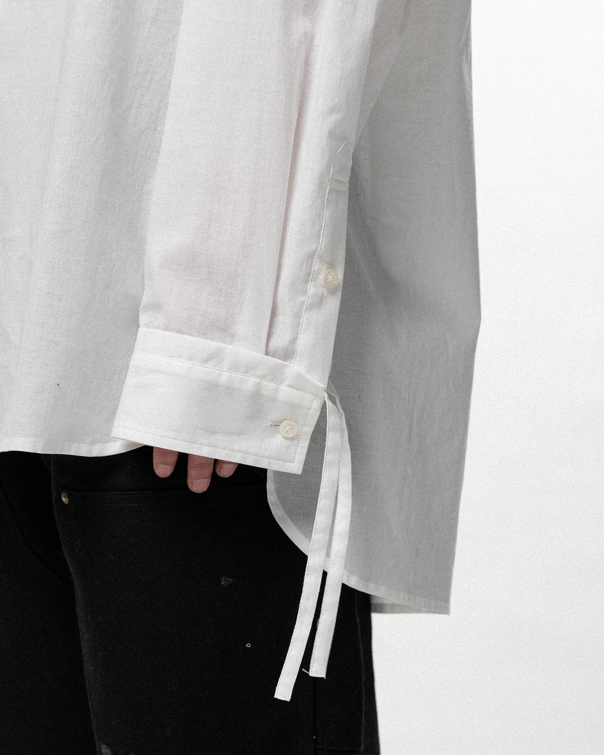 KAMIYA / Drawstring Cuff Shirt (G16SH050)
