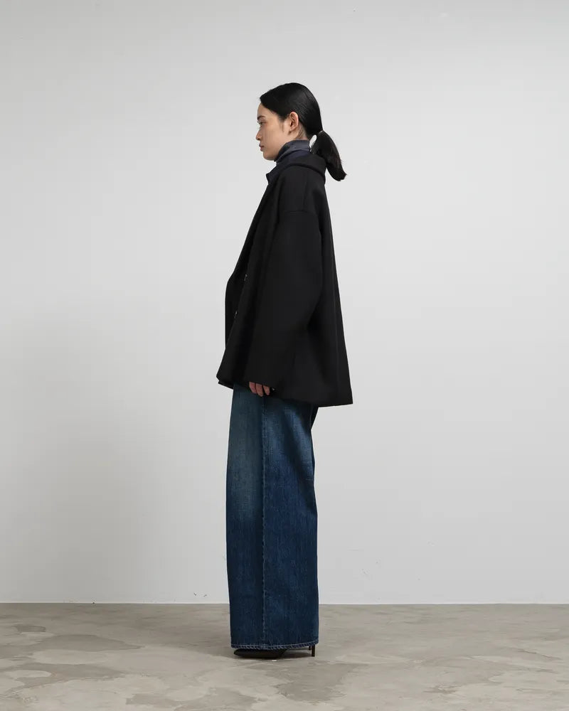 Graphpaper / Light Melton Shawl Collar Coat (GL253-10267B)