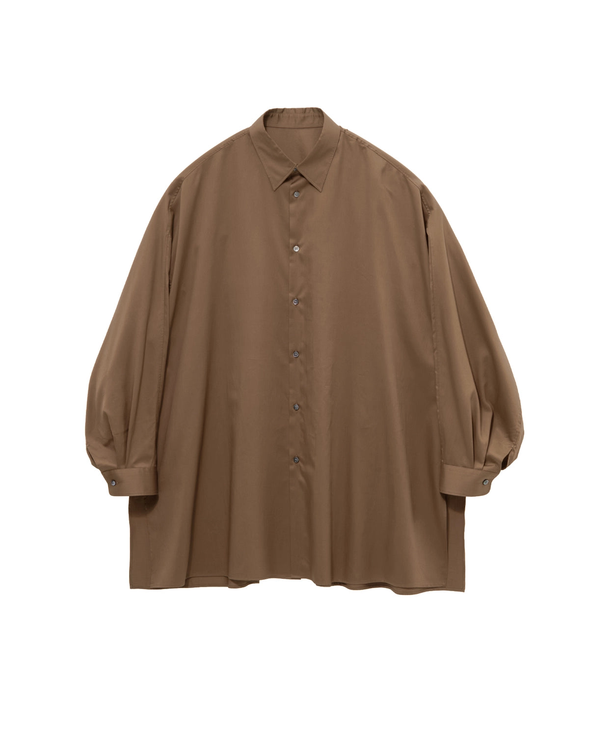 Graphpaper / Silicon Poplin Deep Slit Regular Collar Shirt (GL263-50198)