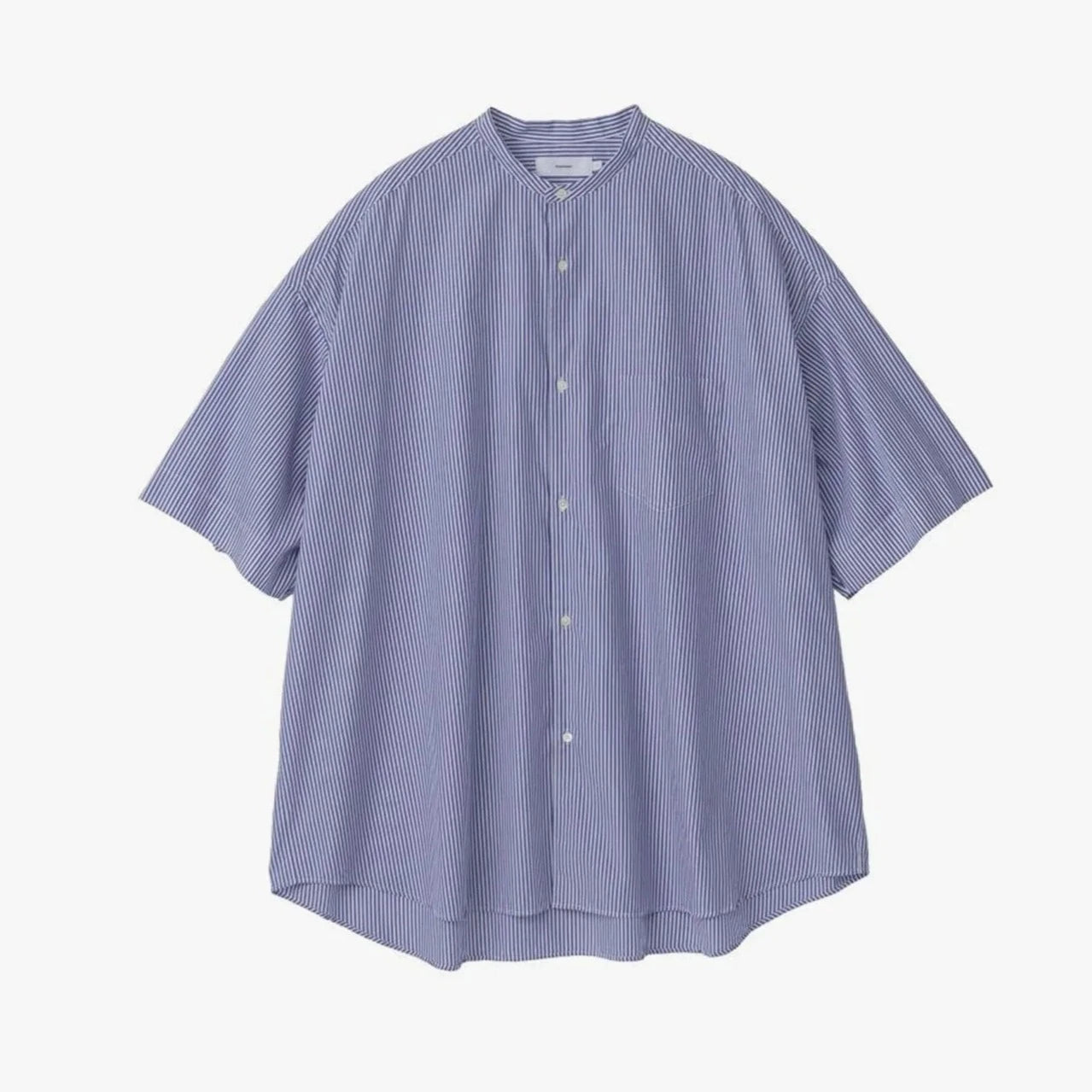 Graphpaper / Broad S/S Oversized Band Collar Shirt (GM241-50004STB) (24SS)