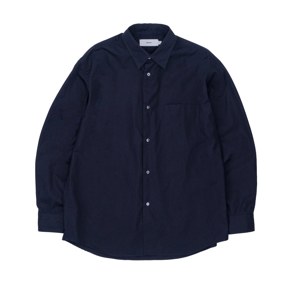 Graphpaper / High Count Regular Collar Round Cut Oversized Shirt (GM253-50030B)