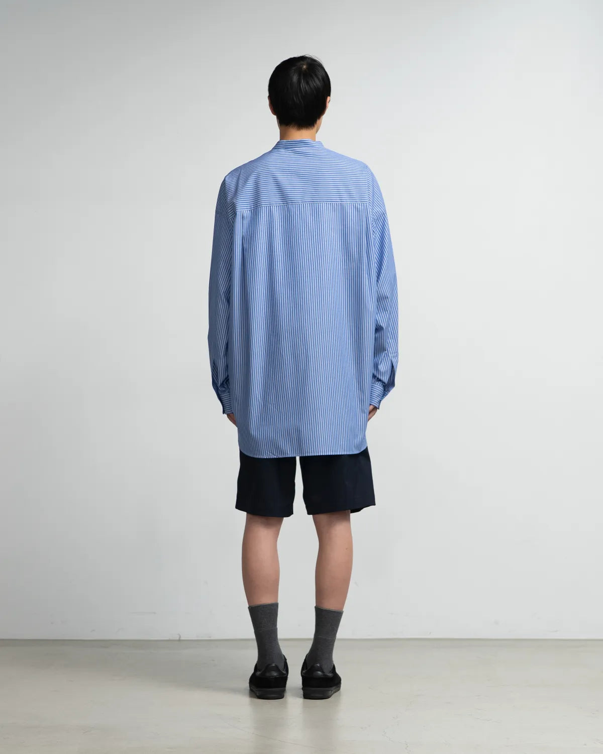 Graphpaper / SIDOGRAS L/S Oversized Band Collar Shirt (GM2452-50011)