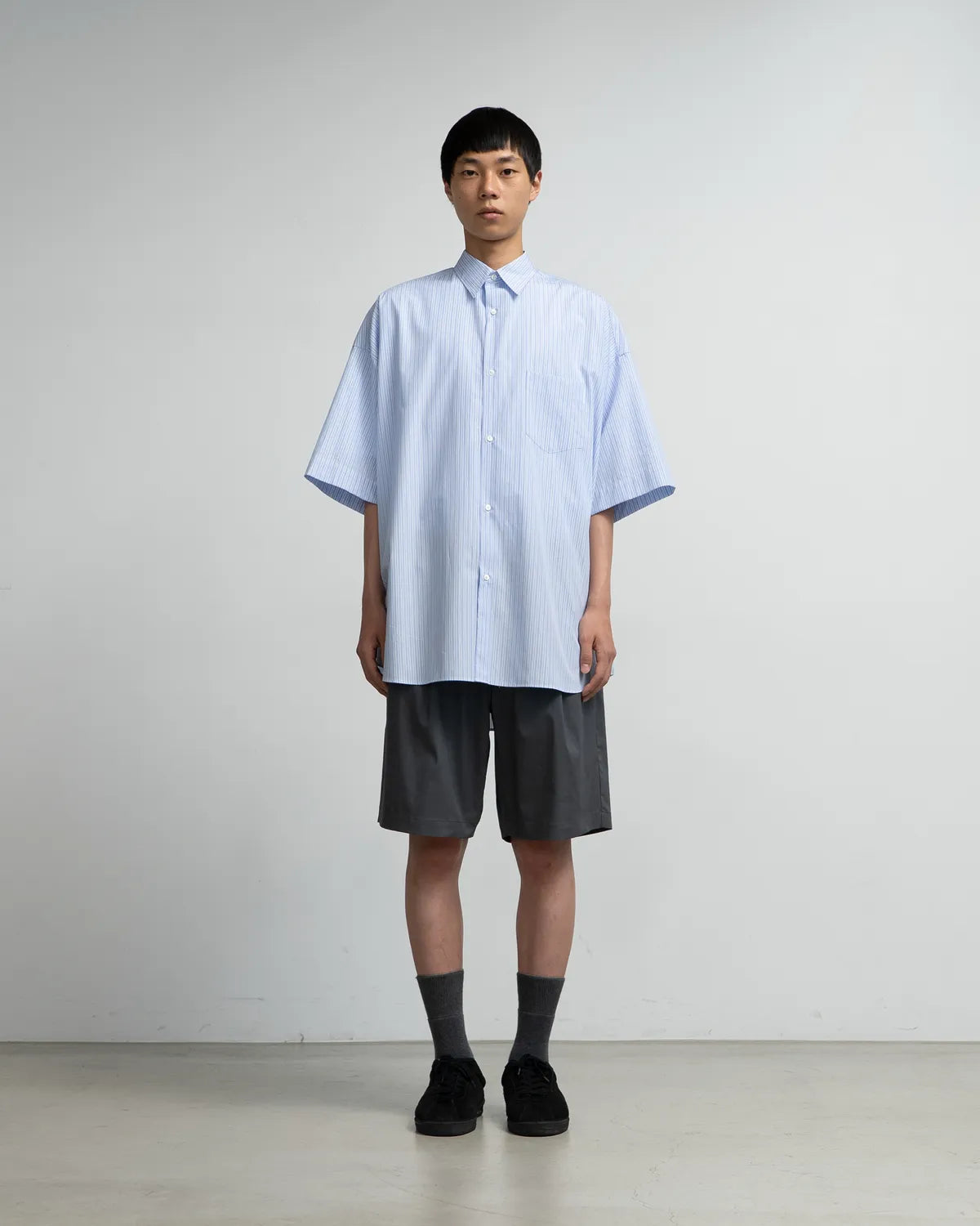 Graphpaper / SIDOGRAS S/S Oversized Regular Collar Shirt (GM252-50012)