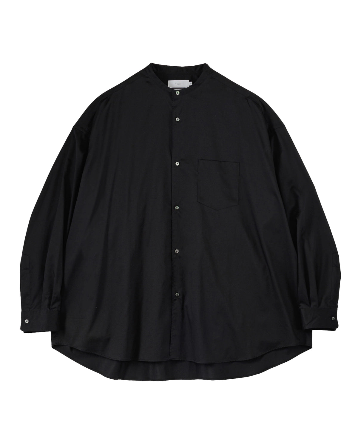 Graphpaper / Silicon Poplin Oversized Band Collar Shirt (GM261-50181)