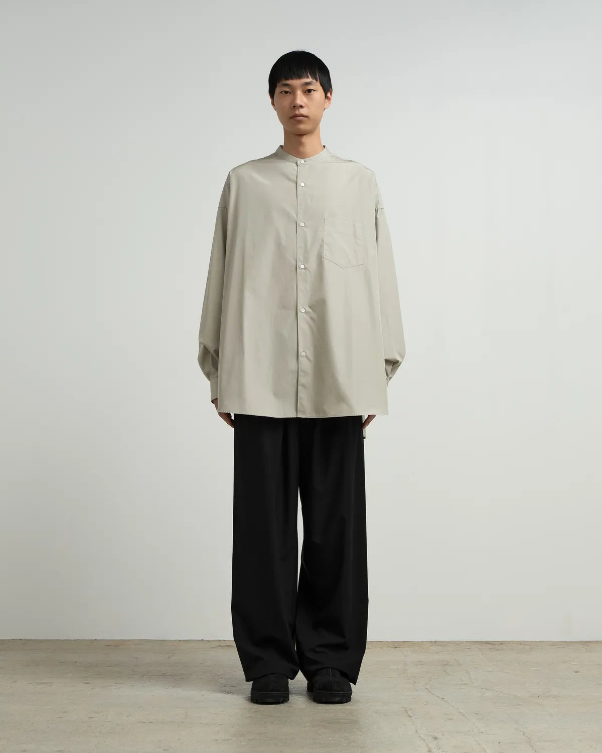 Graphpaper / ALUMO for GP L/S Oversized Band Collar Shirt (GM263-50231)