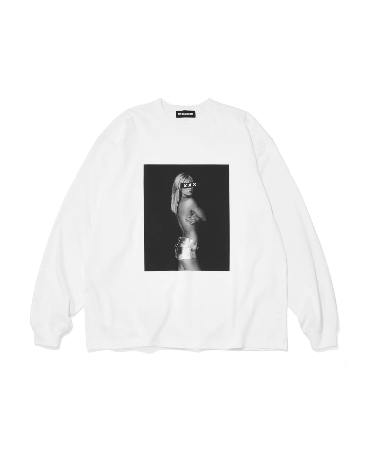 GOD SELECTION XXX / Monotone Woman Photo Long Sleeve Tee | 公式 GOD SELECTION XXX / Monotone Woman Photo Long Sleeve Tee | 公式