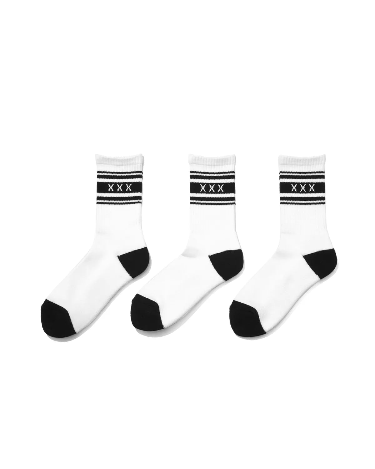 GOD SELECTION XXX/ XXX Line Logo Socks 3-Pack | 公式通販・JACK in