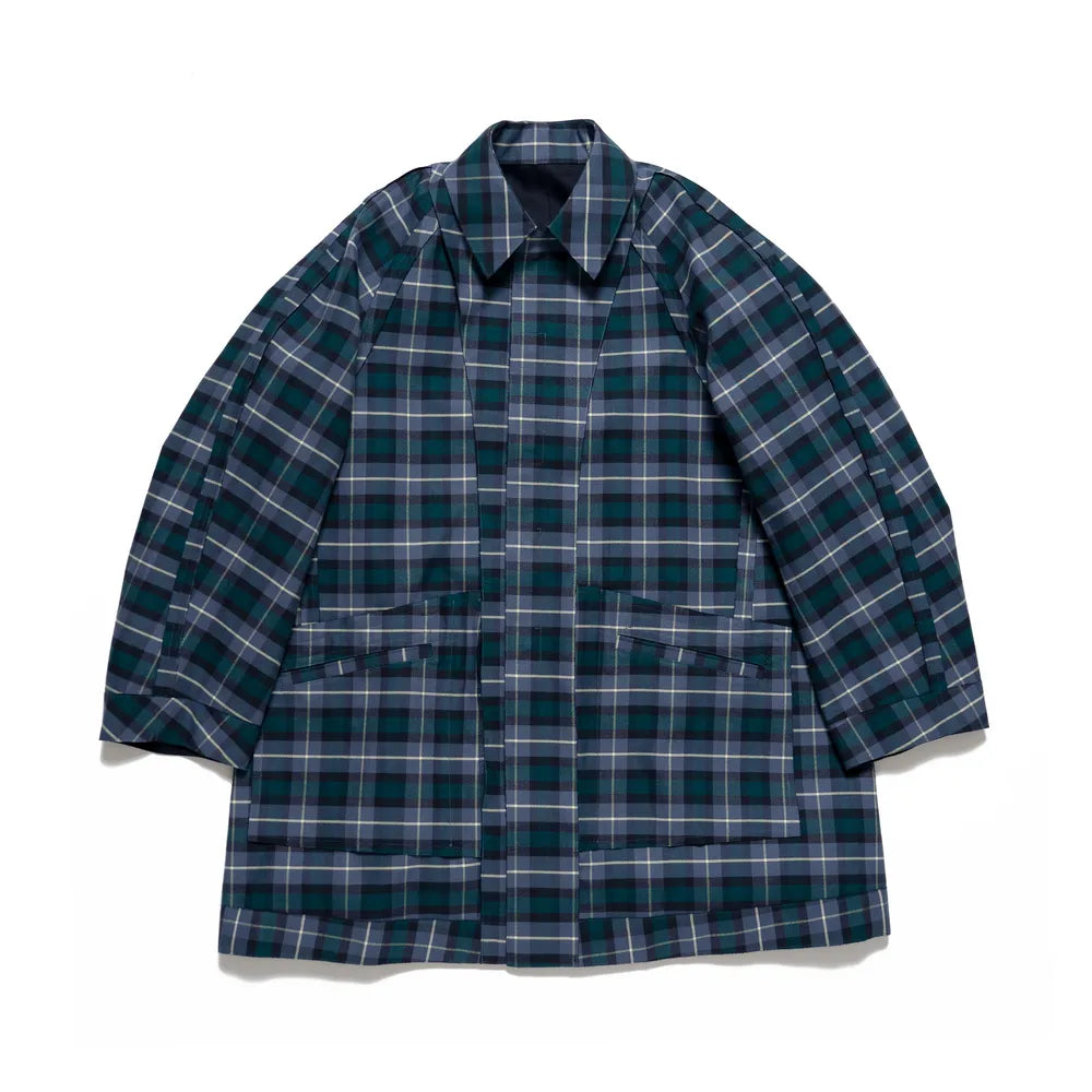 Graphpaper / YOKE for Graphpaper Reversible Cut-Off Half Coat