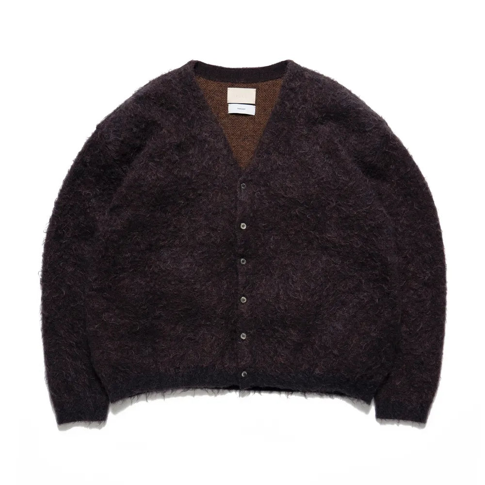 Graphpaper / YOKE for Graphpaper 4Color Mix Mohair Jacquard Cardigan (GM233-80906Y)