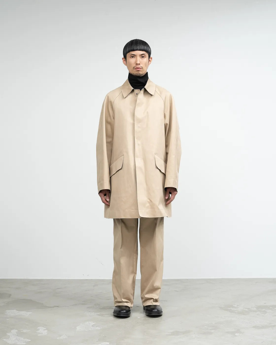 Graphpaper / YOKE for Graphpaper Reversible Cut-Off Half Coat