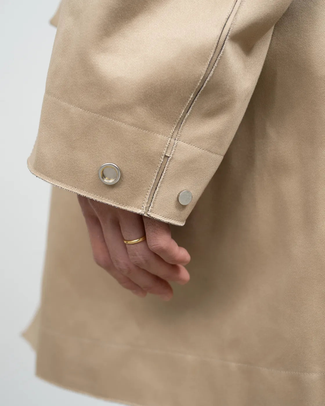 Graphpaper / YOKE for Graphpaper Reversible Cut-Off Half Coat