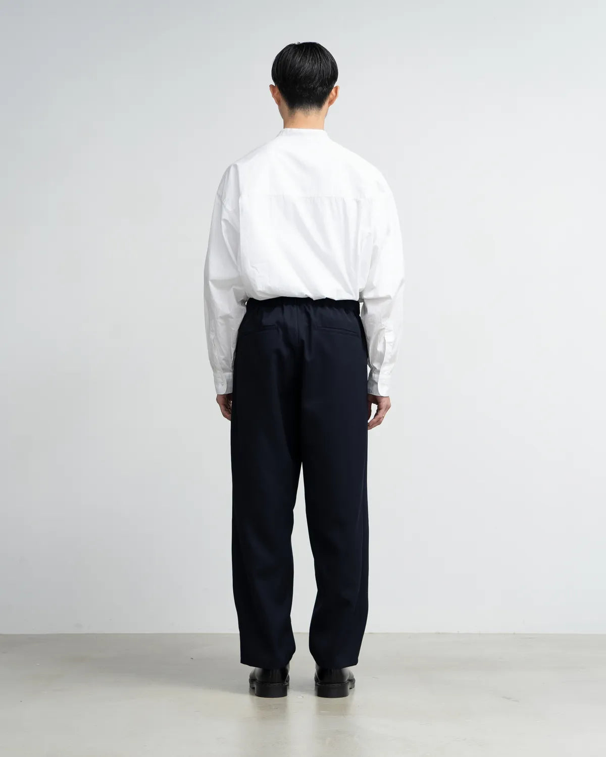 Graphpaper / Scale Off Wool Slim Waisted Wide Tapered Chef Pants (GM241-40167B)