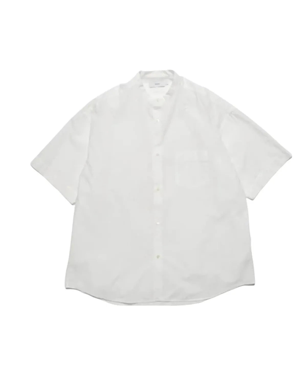Graphpaper / Broad S/S Oversized Band Collar Shirt (GM252-50019B)