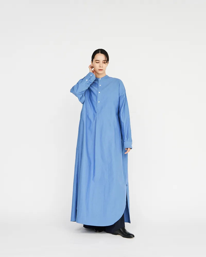 Graphpaper / Oxford Oversized Band Collar Dress