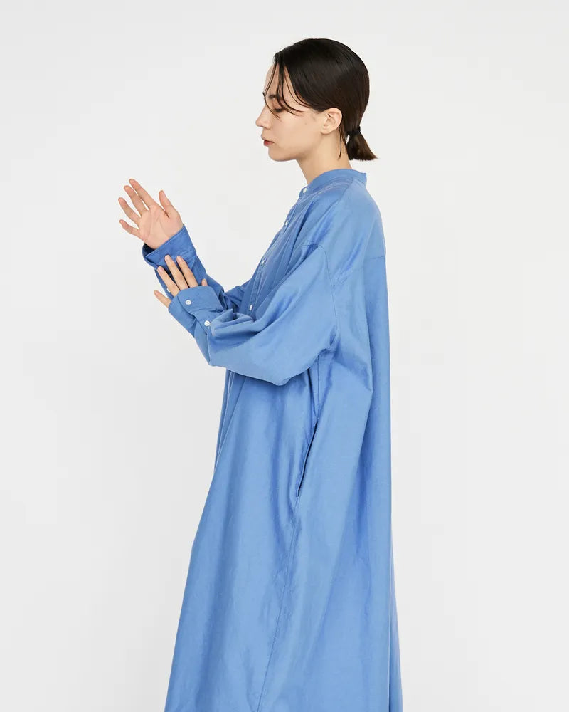 Graphpaper / Oxford Oversized Band Collar Dress