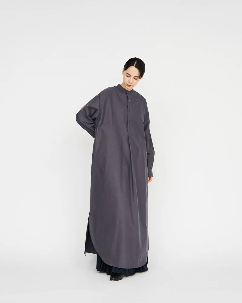 Graphpaper / Oxford Oversized Band Collar Dress