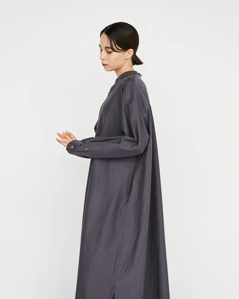 Graphpaper / Oxford Oversized Band Collar Dress