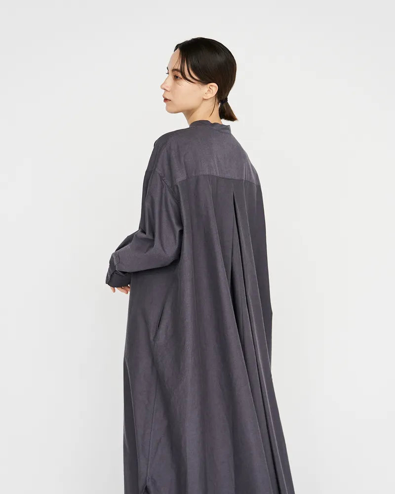 Graphpaper / Oxford Oversized Band Collar Dress