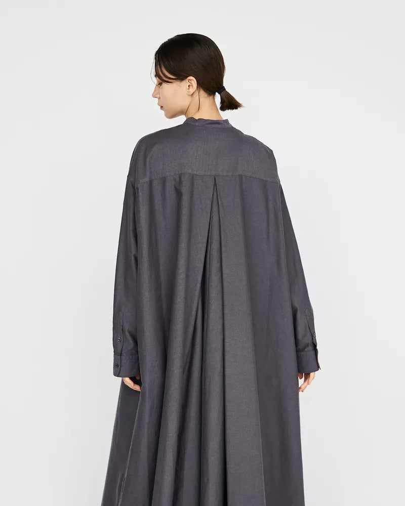 Graphpaper / Oxford Oversized Band Collar Dress